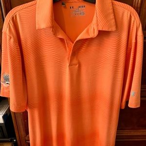 Under Armour Men’s golf shirt in orange